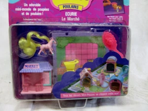1989 Galoob französischer Cutie Club Mini Pouces, Poulains auf dem Markt, neuwertig in Verpackung Rarität - Bild 1 von 1