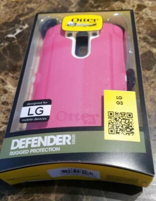 NEW OtterBox Defender Series Case with Holster for LG G3 Pink - Image 1 of 3