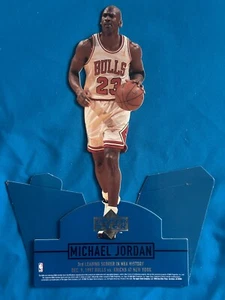 1997 Upper Deck Stand-Ups Michael Jordan Leading Scorer Chicago Bulls LARGE SIZE - Bild 1 von 2