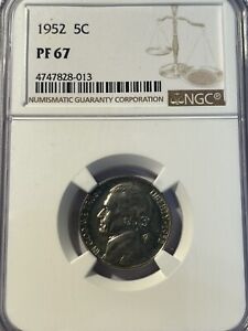 1952 NGC PF 67 Jefferson nickel