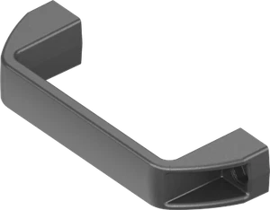1 Griff Haltegriff Bügelgriff Kunststoff schwarz Bohrlöcherabstand 152mm 1C95-19 - Bild 1 von 2