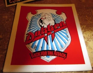 DOKKEN STICKER COLLECTIBLE RARE VINTAGE 1990'S METAL WINDOW DECAL  BACK ATTACK - Imagen 1 de 1