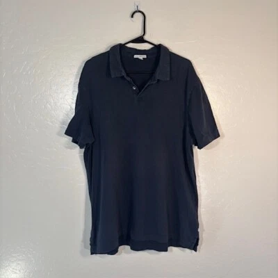 James Perse Polo Shirt Mens 5 (XXL) Navy Pima Cotton Short Sleeve Standard - Image 1 of 4