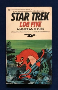 TV tie-in pb STAR TREK LOG FIVE [Animated Series] (1st, 1975) Alan Dean Foster - Imagen 1 de 4
