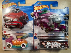Hot wheels bundle x 4 rare Treasure Hunts + new 2025 Rig Storm + Pedal Driver - Picture 1 of 12