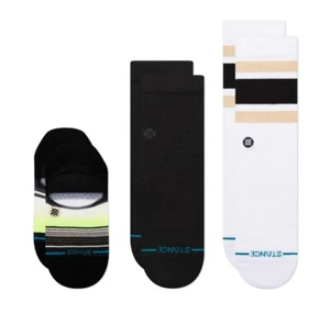 Stance Icon Serie 3-Pack Socken Crew Quarter No-Show Herren Groß 9-13 Mehrfarbig - Bild 1 von 1