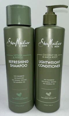 Shea Moisture Refreshing Shampoo & Lightweight Shea Butter Conditioner-15oz Each - Image 1 of 4