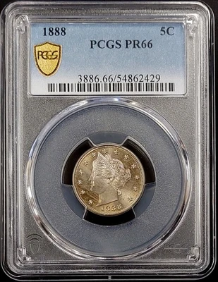 1888 Proof Liberty Nickel certified PR 66 by PCGS! - Image 1 of 4
