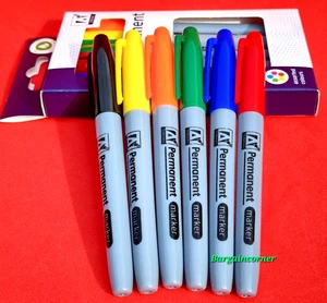 Permanentmarker verschiedene Farben unauslöschlicher Stift Kunst Handwerk schnell trocknende Marker - Bild 1 von 12