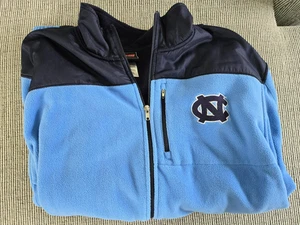 UNC North Carolina Jacket -Men's Blue Full Zip Coat Jacket Large Tarheel - Picture 1 of 5