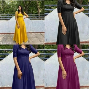 Elegant Anarkali Gown for Women - Picture 1 of 9