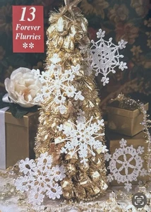 CROCHET ~ “Snowflakes and Angels” ~ Black And White 6 PATTERNS ONLY~ - Picture 1 of 6