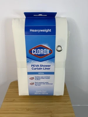Revestimiento Cortina Ducha Clorox PEVA 70x72" Blanco Nuevo Foto 1 de 4