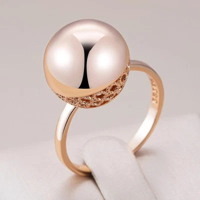 Ring mit 585er Rosegold Walzgold vergoldet Rolled Geschenkbox inklusive Luxus - Bild 1 von 4