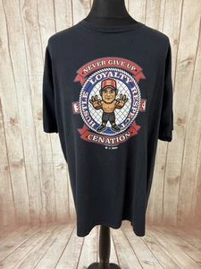 Camiseta John Cena Never Give Up Cenation 3XL XXXL Black Nerds Port Company WWE - Imagen 1 de 24