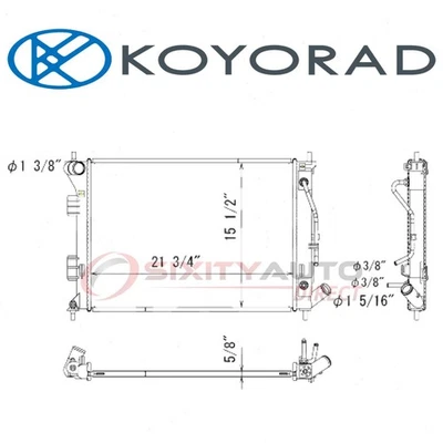 Koyorad Radiator for 2012-2013 Kia Soul 1.6L 2.0L L4 - Cooler Cooling at Foto 1 de 4