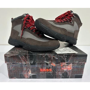 Bass Outdoor Men Hiking Boots Field Alpine 2 Brown Size 11 NIB #06S - Picture 1 of 11