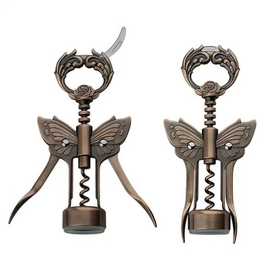 Comodo Apribottiglie Stile Ala per Facile Esperienza di Estrazione del Sughero - Immagine 1 di 4