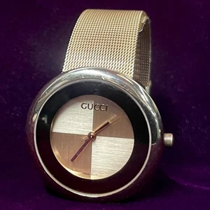 Gucci Women’s Watch F2022G Stainless Steel ROSE GOLD Adjustable Band - Picture 1 of 3