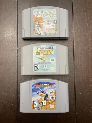 Star Wars N64 Game Lot / with manuals!!! - Image 1 of 4