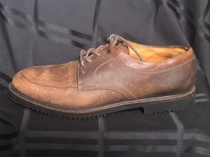 Cole Haan Country Mens 11.5 Brown Leather Apron Oxford Split Toe Shoes 6351 - Picture 1 of 9