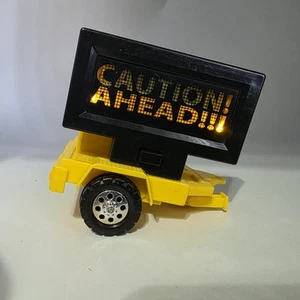 Tonka Light Up Flashing Construction Caution Ahead Sign! Works! 2010 Hasbro - Picture 1 of 6