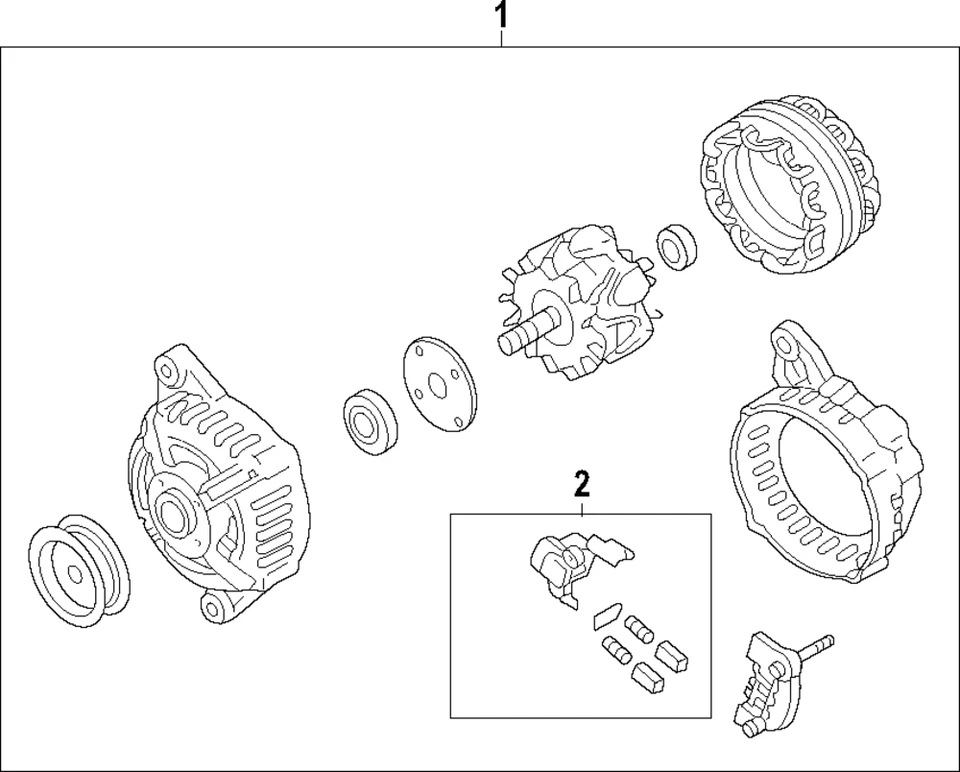 Regulador de voltaje genuino Nissan 23215-3BE1A Foto 1 de 1