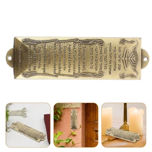Metall Mezuzah Vintage Metall Mezuzah Plakette Schrift Mezuzah - Picture 1 of 16