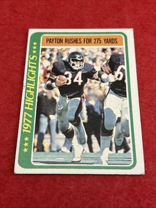 1978 Topps Walter Payton #3 Highlights (275 Yards Rushing) - Picture 1 of 8
