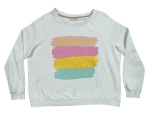 JOVIE THE LABEL Jumper Women's Thin Lightweight White Oversize Pastels Size 12 - Picture 1 of 13
