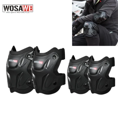 WOSAWE Motorcycle Protective Gear Knee Pads Elbow Protector Adult Downhill Guard - Image 1 of 4
