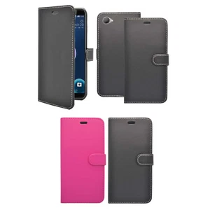 For HTC Desire 12 Case Wallet Flip PU Leather Stand Card Slot Pouch Phone Cover - Picture 1 of 13