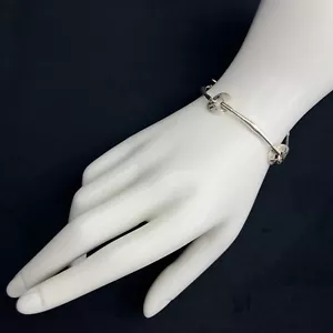 Rare Signed Ed Levin 22K Gold & 14K Gold Plated Sterling Silver Bar Bracelet - Picture 1 of 5