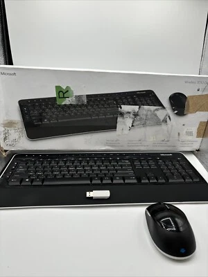 Microsoft Wireless Desktop 3050 Set mit Maus und Tastatur, französisches QWERTY - Bild 1 von 4