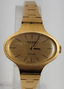 TISSOT STYLIST WOMEN'S  SWISS MADE 10 MICRON GOLD PLATED VINTAGE  MECHANICAL - Picture 1 of 23