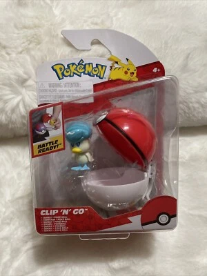 Набор боевых фигурок Jazwares Pokemon Clip n Carry Pokeball Quaxly with Poké Ball - Изображение 1 из 3