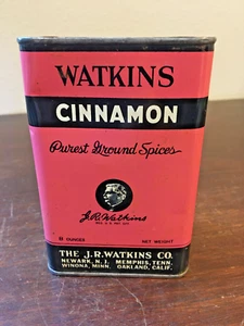 Watkins Zimt Gewürz Dose, 8 oz, leere Dose, gemahlene Gewürze 4 3/4" - Bild 1 von 6