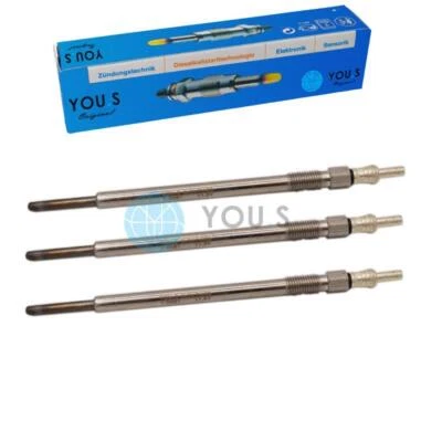 3x YOU.S Original Glühkerzen für MITSUBISHI COLT VI SMART FORFOUR 1.5 DI-D/CDI - Image 1 of 2