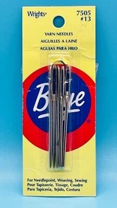 BOYE Wrights Large #13 Yarn Needles NEEDLEPOINT WEAVING & SEWING Open Pkg 5ct. - Picture 1 of 5
