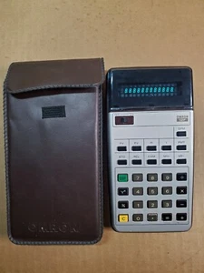 Omron Vintage Taschenrechner Modell 12F - mit Softcase - sauber & funktioniert gut - Bild 1 von 4