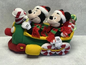 Vintage Disney Plüsch Mickey Zuckerstange Weihnachtszug Wir singen Jingle Bell Rock - Bild 1 von 10