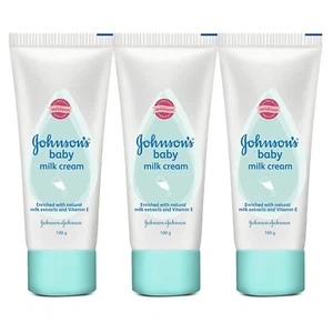 Johnson's Baby Milk Cream 100g (Pack of 3) | free shipping - Picture 1 of 1