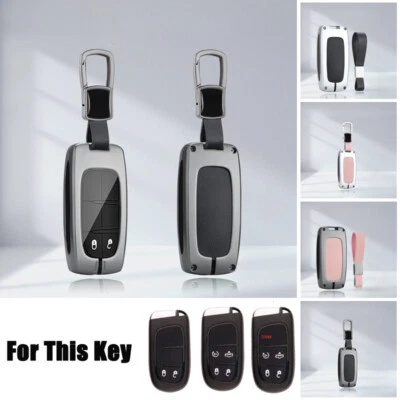 Funda protectora de cuero TPU para llave de coche de aleación de zinc para Jeep Grand Cherokee para Dodge RAM Foto 1 de 4