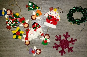 SCHNUR WEIHNACHTSSCHMUCK SCHNEEFLOCKE JINGLE BELL KRANZ NIEDLICH! - Bild 1 von 1