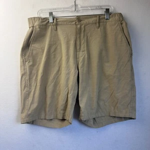 Pantaloncini RVCA Uomo 33 Tan Khaki Chino Shorts Tasche Outdoor Elasticizzati Escursionismo - Foto 1 di 4
