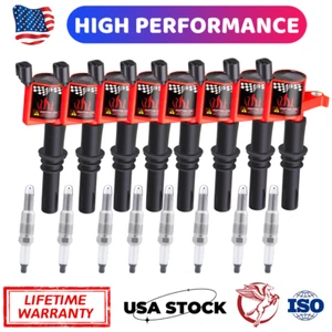 8 SET Ignition Coils & Spark Plugs For Ford F-150 5.4L V8 2004-2008 DG511 - Picture 1 of 19