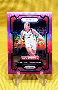 2024 Panini WNBA Monopoly Prizm Pink Prizm /149 Cynthia Cooper-Dyke #50 Comets - Picture 1 of 2