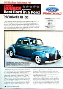 1940 Ford Coupe Original 2015 Magazin Artikel Dieser 1940 Ford ist alles Ford - Bild 1 von 5
