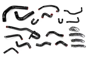 HPS Black 3-ply Silicone Radiator + Heater Hose Kit OEM Replacement 57-2191-BLK - Foto 1 di 2