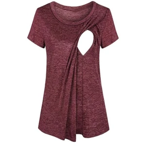 Kapa Family Women’s XL Everyday Nursing & Maternity Solid T-shirt Organic Fabric - Picture 1 of 5